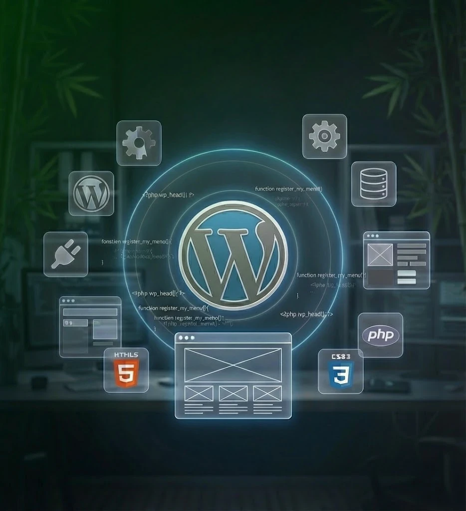 WordPress kurumsal web tasarım çalışmasını anlatan görsel